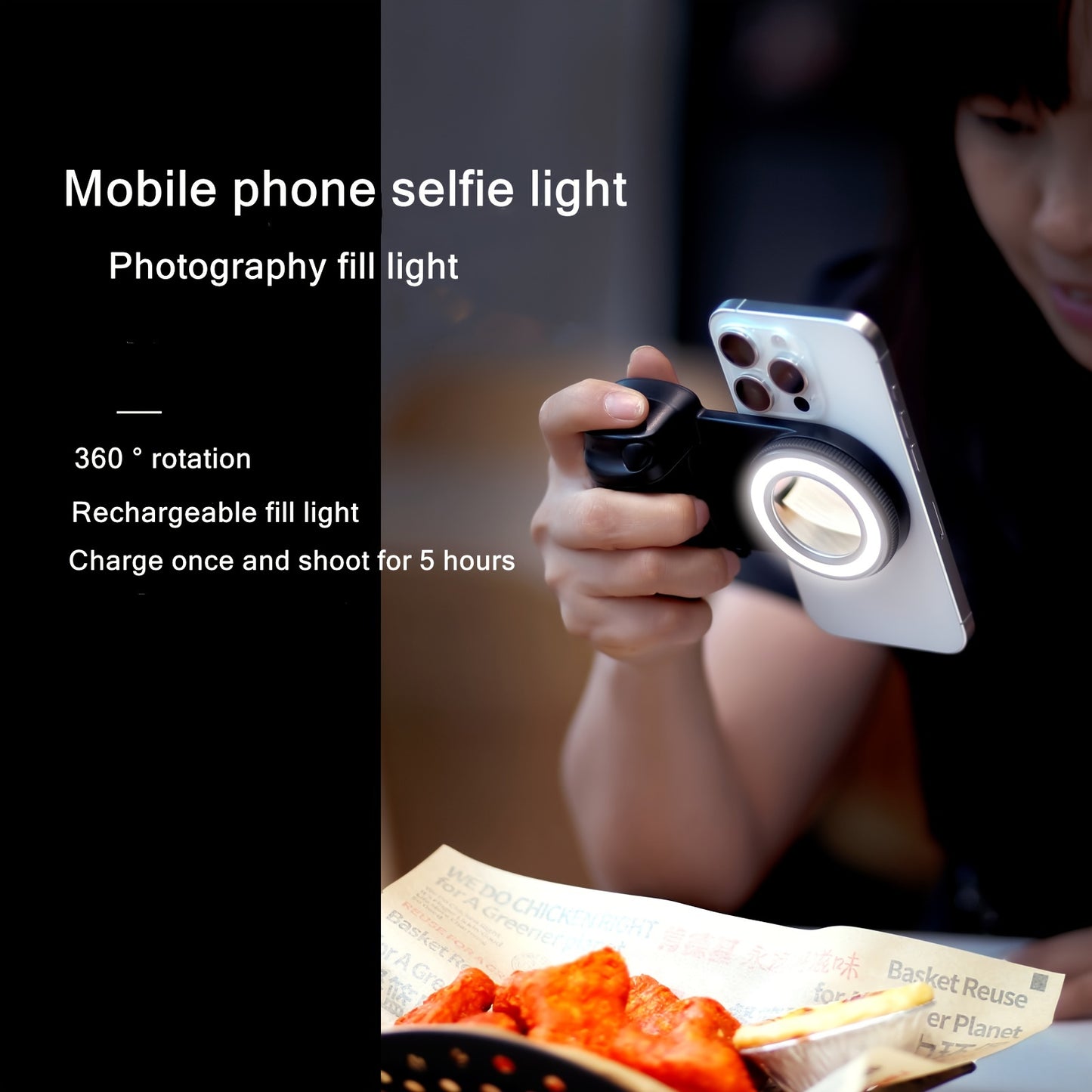 Selfie Light Camera Handle