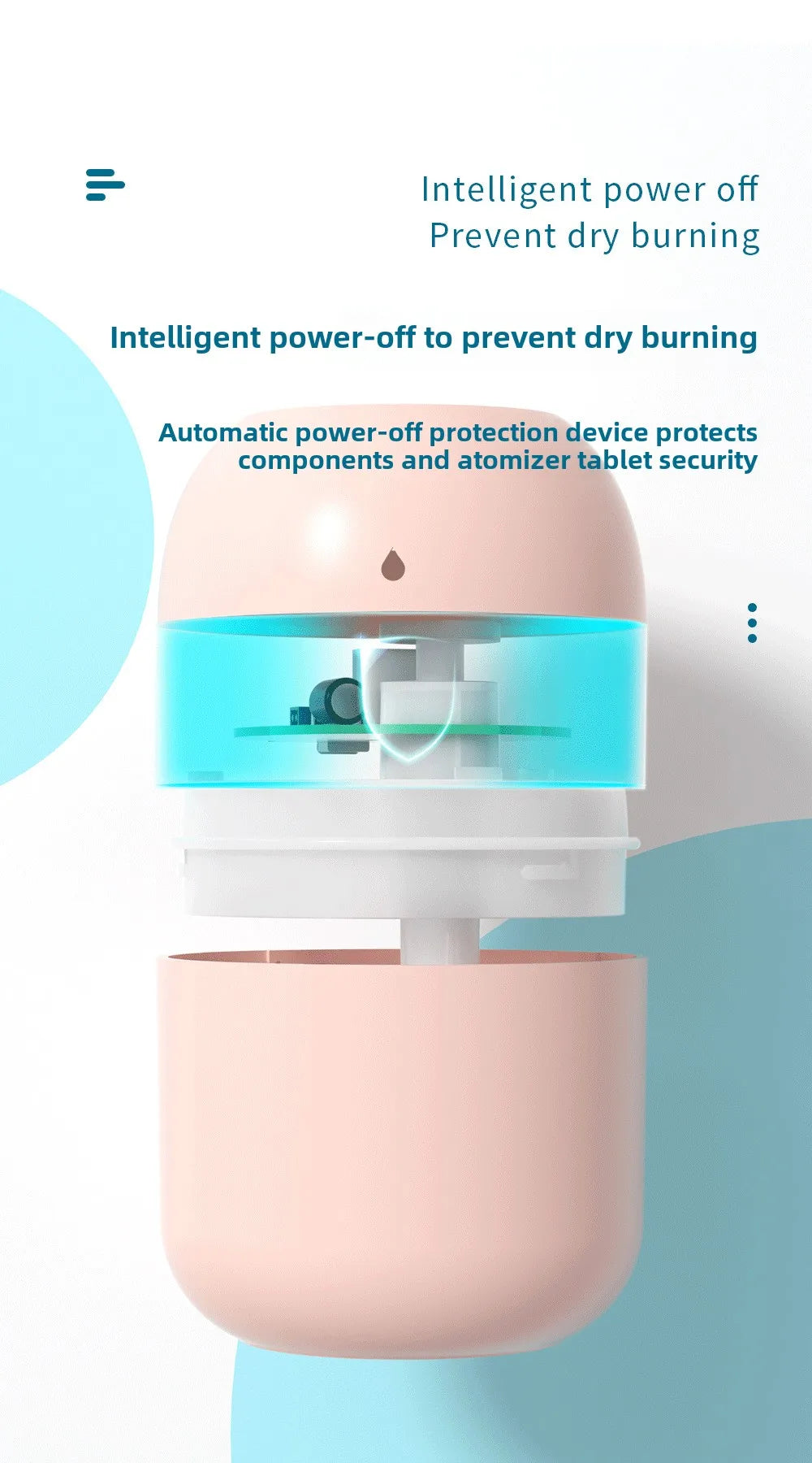 USB Water Drop Air Humidifier Car Home Desktop Indoor Household Mini Portable Mute Air Atomization Humidifier Home Appliances