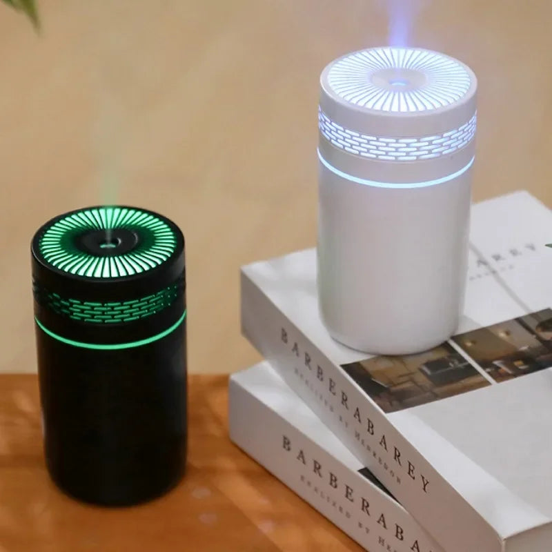 مرطب هواء للسيارة 250 مل، مرطب رذاذ صغير محمول مع ضوء LED يعمل بمنفذ USB، زيت عطري مختلف لغرفة النوم والسفر