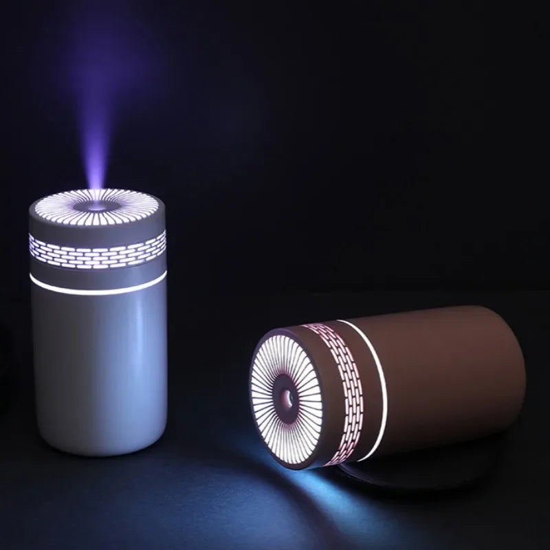 مرطب هواء للسيارة 250 مل، مرطب رذاذ صغير محمول مع ضوء LED يعمل بمنفذ USB، زيت عطري مختلف لغرفة النوم والسفر