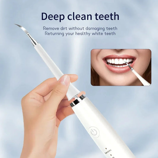 3 IN 1 Electric Dental Scaler Electric Toothbrush Portabl Oral Care Tartar Remover Plaque ultrasonic Cleaner Teeth Whitening Kit