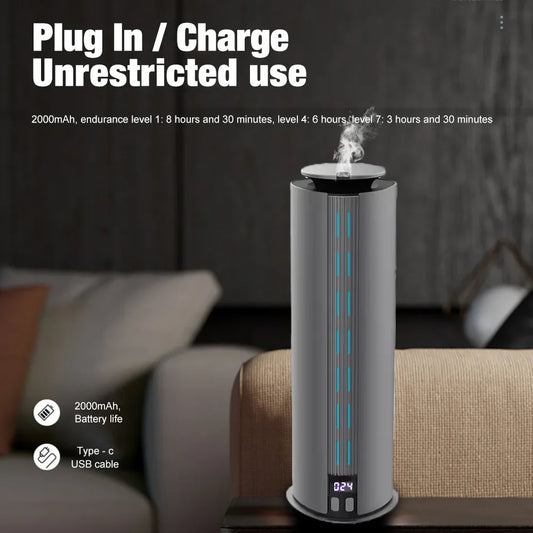 300m³ Countertop Aroma Diffuser Waterless Essential Oil Diffusers Home Convenient USB Charging Perfume Air Freshener