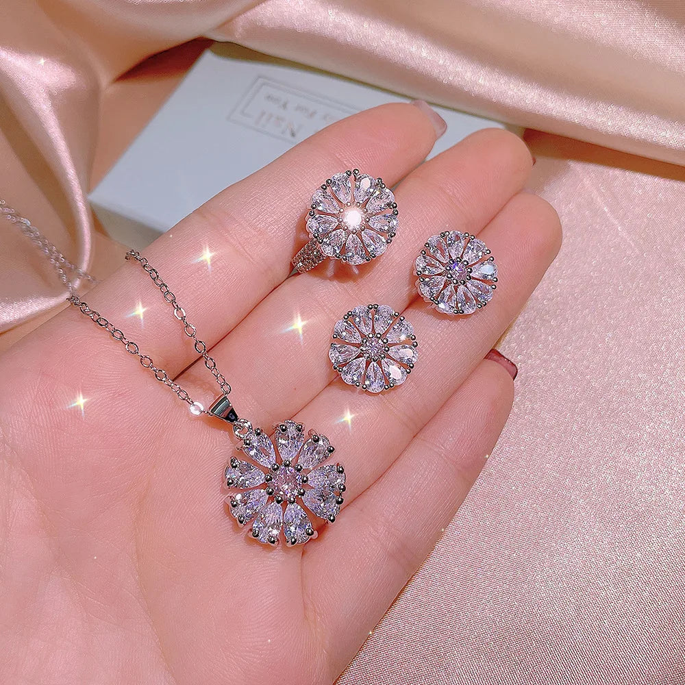 Elegant Pearl Blossom Set