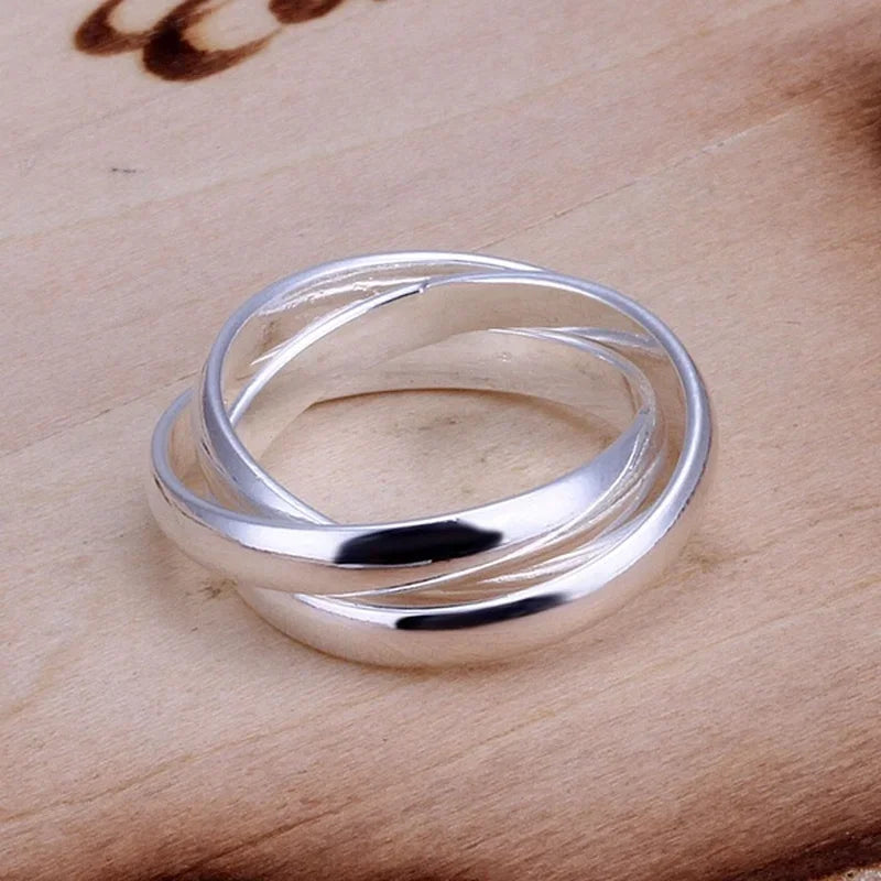For Women Lady Wedding Beautiful Charm Fashion Women 925 Sterling Silver Rings Jewelry Cute Lover Gift