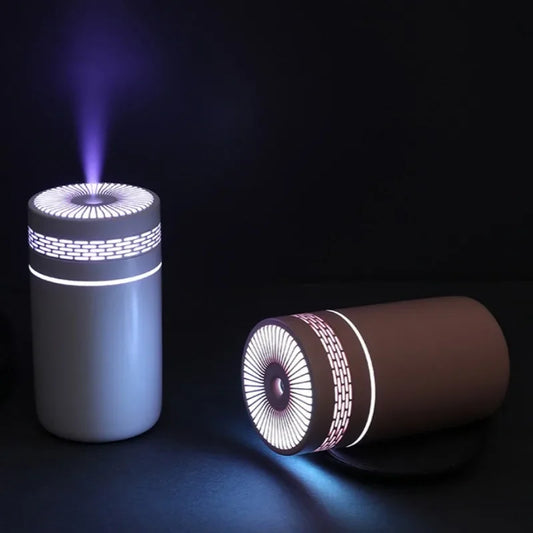 250ML Car Air Humidifier Portable Mini Spray Mist Humidifier with LED Light USB Powered Essential Oil Difffor Bedroom and Travel